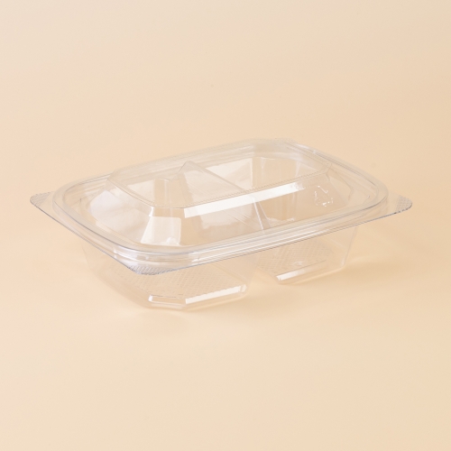 반찬 샐러드(DS-204-2) 2칸 투명 300개세트