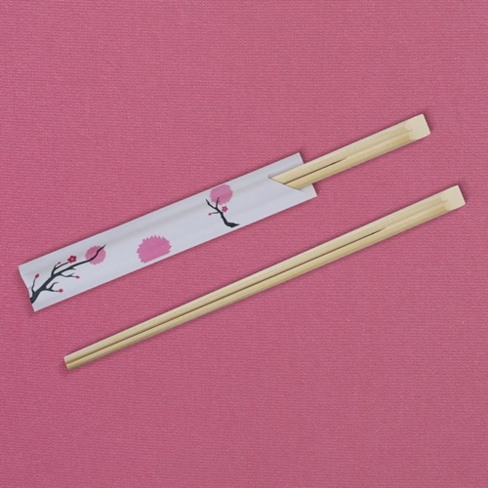 [KO] 대나무젓가락 24cm -벚꽃 반포장