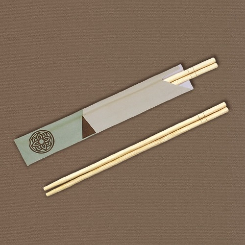 [KO] 둥근 대나무젓가락 200mm -연꽃 반포장