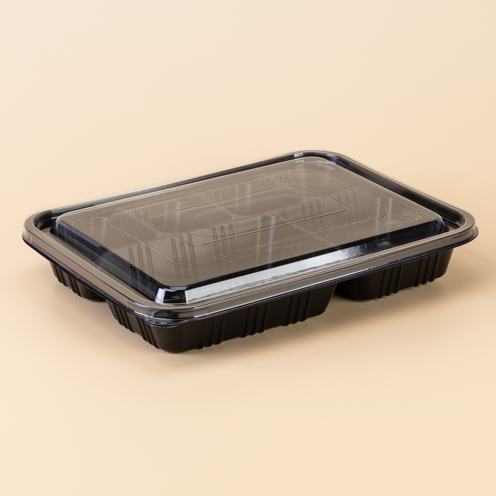 도시락 6칸 검정(DS-502)