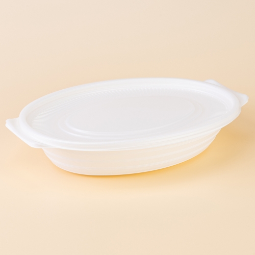 타원찜용기 전골 대(백색/일자/DS-120)