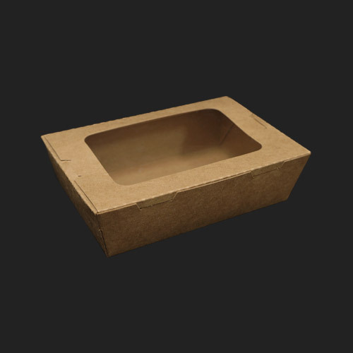 hc 크라프트 샌드위치 종이 펄프 샐러드 과일 디저트 팔각 도시락 K700W - 200개