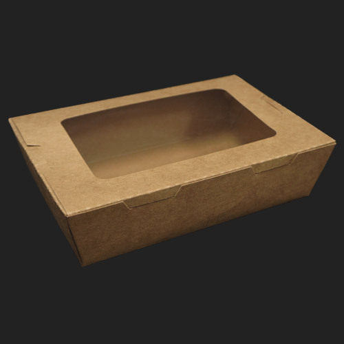 hc 크라프트 샌드위치 종이 펄프 샐러드 과일 디저트 팔각 도시락 K1200W - 200개