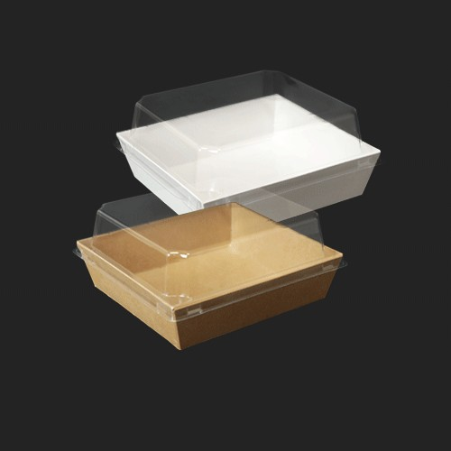 hc 크라프트 샌드위치 종이 펄프 샐러드 과일 디저트용기 HC001 500개 SET