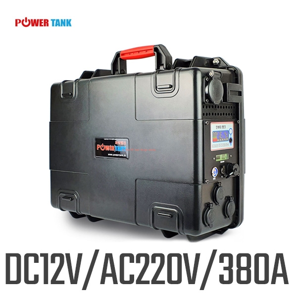 [DC12V / AC220V 380A] POWERTANK 파워탱크 리튬이온 PT-OB380SB 인버터뱅크