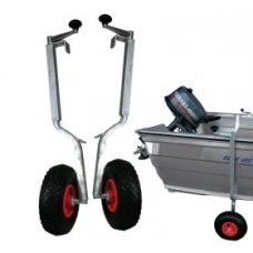점쇠형휠세트(선체365-590mm, 타이어260 x 85mm) Tinnie Mover Galvanised W/ Pneumatic Wheel