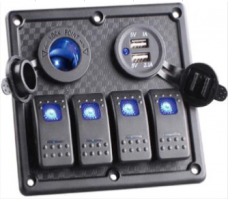 4스위치 (2USB, 시가잭) 4 Switches (double USB, Cigarr