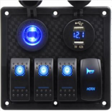 4스위치 (2USB, 시가잭) 4 Switches (double USB, cigarr