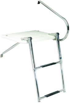 플렛폼 & 2단 사다리(300lb)-Twin Rails Platform & 2Steps Ladder(L36cm x W46cm)