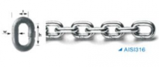 윈드라스 체인 Windlass Chain, PrecisedCalibrated, DIN766A AISI316(10x28x34mm)