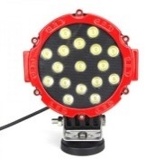 LED 작업등(원형, 10-30V, IP 67) LED Work Light(Red, 17pcs*3W,