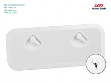 [NOOVA RADE] TOPLINE 햇치 243x607mm 백색 / 잠금장치