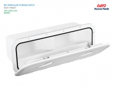 [NOOVA RADE] 탑라인 수납햇치 243x607mm ID 162x521mm / 백색
