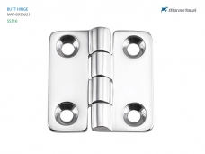 캐스트 힌지  BUTT HINGE / BARREL UP 37.0mm x 37.5mm 3.5T SS316 (2개 1조 상품).