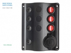 LED 스위치 판넬 & 회로 차단기 6P w/Fuses 5Ax2 6Ax2 8Ax1 10Ax1
