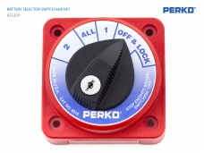PERKO 배터리 방폭 차단 스위치 / 2배터리용 / 2-ALL-1-OFF & LOCK (12, 24, 32V 공용) Key 포함
