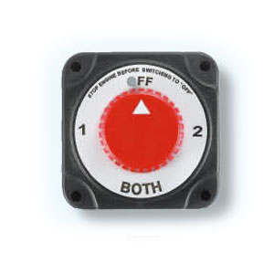 배터리 차단 메인 스위치/ 배터리 2개용 / 12V / OFF-1-BOTH-2 / 연속 280A, 순간 380A