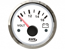 볼트미터 WHITE SS 베젤 12V용 VOLT METER WHITE 12V용