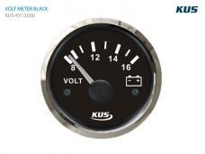 볼트미터 블랙SS 베젤 VOLT METER BLACK 12V
