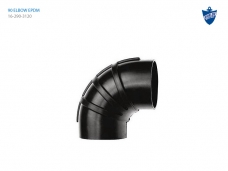 SHIELDS 내연기관 배기 엘보 / 90도- 직경 89mm / 배기호스 연결구