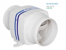 TMC 인라인 빌지 블로워 4인치 12V / 보트 카라반 환기 송풍 배기 / 환풍기 송풍기 블로어 BLOWER