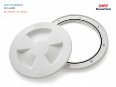 [NUOVA RADE] 5.1인치 원형 해치 데크플레이트 / 햇치 외경 170mm, 타공경 142mm, 내경 130mm / NUO-43918