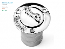 연료주입구 휘발유용 38mm 호스용 - 잠금 키 포함