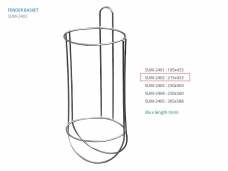 펜더 바스켓  215mm dia x 443mm 6mm SS Wire / 파이프고정용 펜더 바스켓 클립 별도