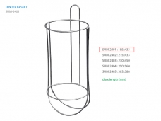 펜더 바스켓  195mm dia x 433mm 6mm SS Wire / 파이프고정용 펜더 바스켓 클립 별도