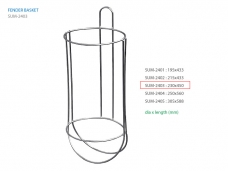 펜더 바스켓  230mm dia x 450mm 6mm SS Wire / 파이프고정용 펜더 바스켓 클립 별도