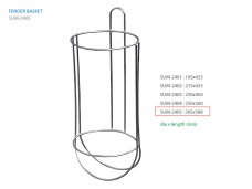 펜더 바스켓 305mm dia x 588mm 6mm SS Wire / 파이프고정용 펜더 바스켓 클립 별도
