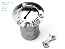 연료주입구 (FUEL) 디젤용 38mm 호스용 잠금 키 포함