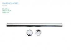 롤러 샤프트 너트 세트 8인치 롤러용 / 길이 23.5cm 직경 15.87mm