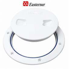 [EASTERNER] 6인치 원형 해치 데크플레이트 / 햇치 외경 205mm, 타공경 164mm, 내경 152mm / 백색 ABS / BL-174224