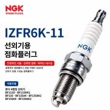 NGK IZFR6K-11 혼다 BF115D&middot;BF135&middot;BF150 일부 선외기 이리듐 점화플러그｜낱개