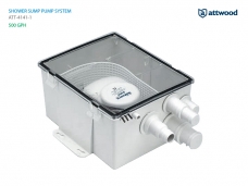[ATTWOOD] 샤워 자동 배수 장치 셋트 12V, 500GPH - ATT 4141-1