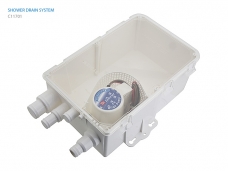샤워 자동 배수 장치 드레인 셋트 12V, 700GPH, 214.5(W)x329.5(L)x108(H) - C11701