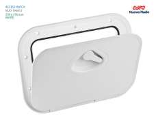 NUOVA RADE 미드라인 사각 햇치 OD:278x378mm ID:175x275mm 백색