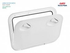 NUOVA RADE 미드라인 사각 햇치 OD:355x600mm ID:250x500mm 백색