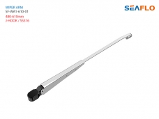 SEAFLO 보트 와이퍼 암 480-610mm 01시리즈 SS316 / J-hook / 10/12Nm 모터용