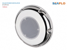 SEAFLO 솔라 벤트 / 태양광 환기구 / 120mm, 1.2W, 배터리 내장 / 스테인레스스틸