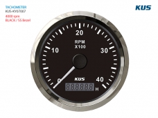 KUS RPM 게이지 타코미터 - 블랙 SS 베젤 / 4000RPM Tachometer / 타코메타 - KUS-KY07007