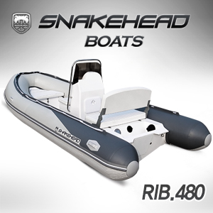 SNAKEHEAD RIB 480 콤비보트 (더블데크 콘솔타입) 하부보강+콘솔+시트포함 스네이크헤드co2 조끼1벌+정품모자1EA +낚시대꽂이2EA / 낚시보트 립보트