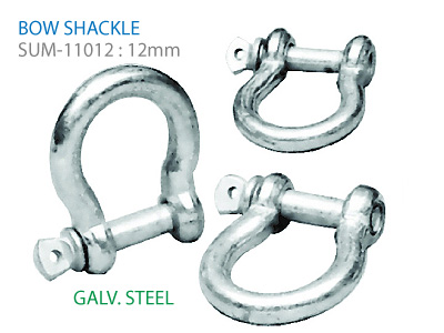 바우 / 앵커 샤클 12mm 갈바 스틸 / 아연도금 셔클