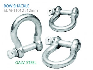 바우 / 앵커 샤클 12mm 갈바 스틸 / 아연도금 셔클