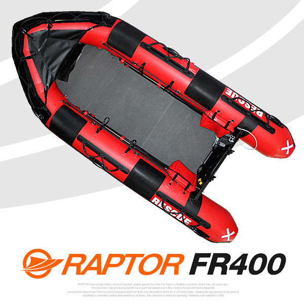 RAPTOR 랩터 FR400 / 7인승 / 전문인명구조선 / CSM 하이팔론 레스큐보트 / 구명보트