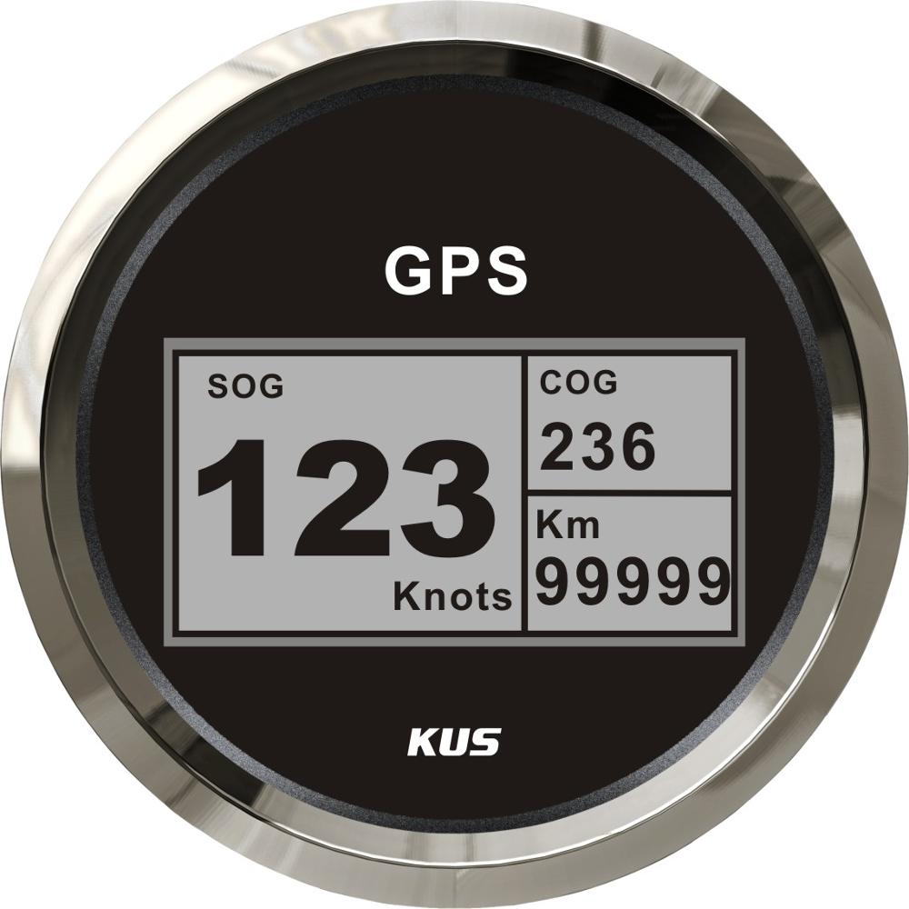 디지털 GPS 스피드 게이지 - 검정 / 스피드메타 / DIGITAL GPS SPEED METER 12/24겸용 / GPS 안테나 포함