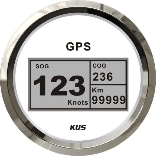 디지털 GPS 스피드 게이지 - 흰색 / 스피드메타 / DIGITAL GPS SPEED METER 12/24겸용 / GPS 안테나 포함