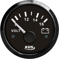 KUS 볼트메타 / 배터리 게이지 / 12V / VOLT METER SS Black