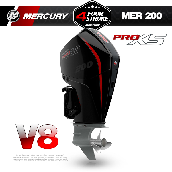 MERCURY 머큐리 200마력 / MER 200HP PRO XS V8 / 4행정 보트선외기